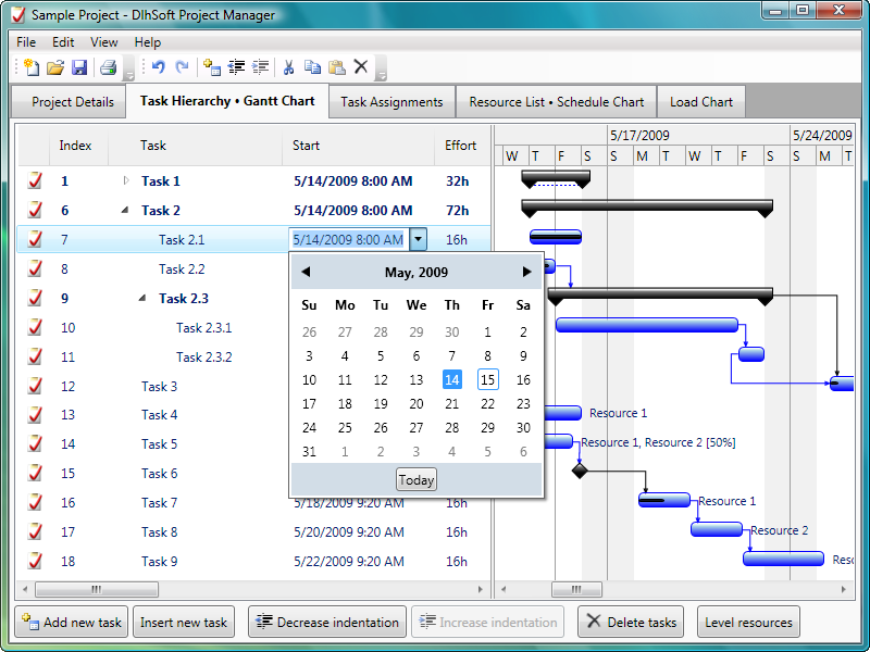 Project Manager screenshot